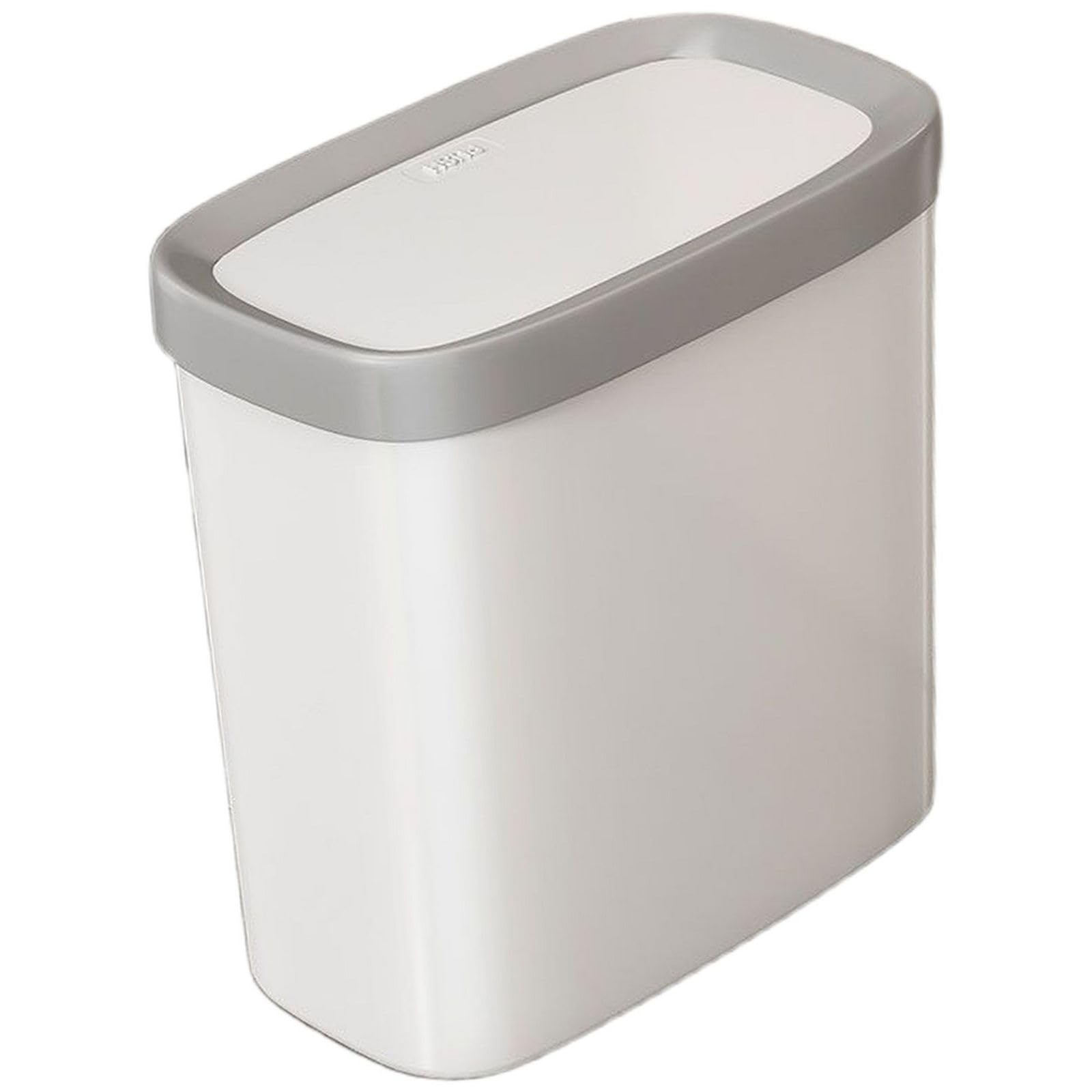 ゴミ箱 ふた付き おしゃれ スリム 10L 押し蓋式 ダストボックス 角型 超薄型 隙間収納 キッチン 洗面所 トイレ用 10.8インチ ホワイト 衛生的 リビング くず入れ 省スペース｜michikostore 12,842円