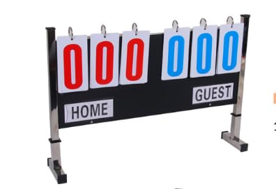 スコアボード 得点板 6桁 携帯式 得点管理 バスケットボール バレーボール 試合用品 スポーツ用品 折りたたみ スタンド付き コンパクト 軽量|michikostore