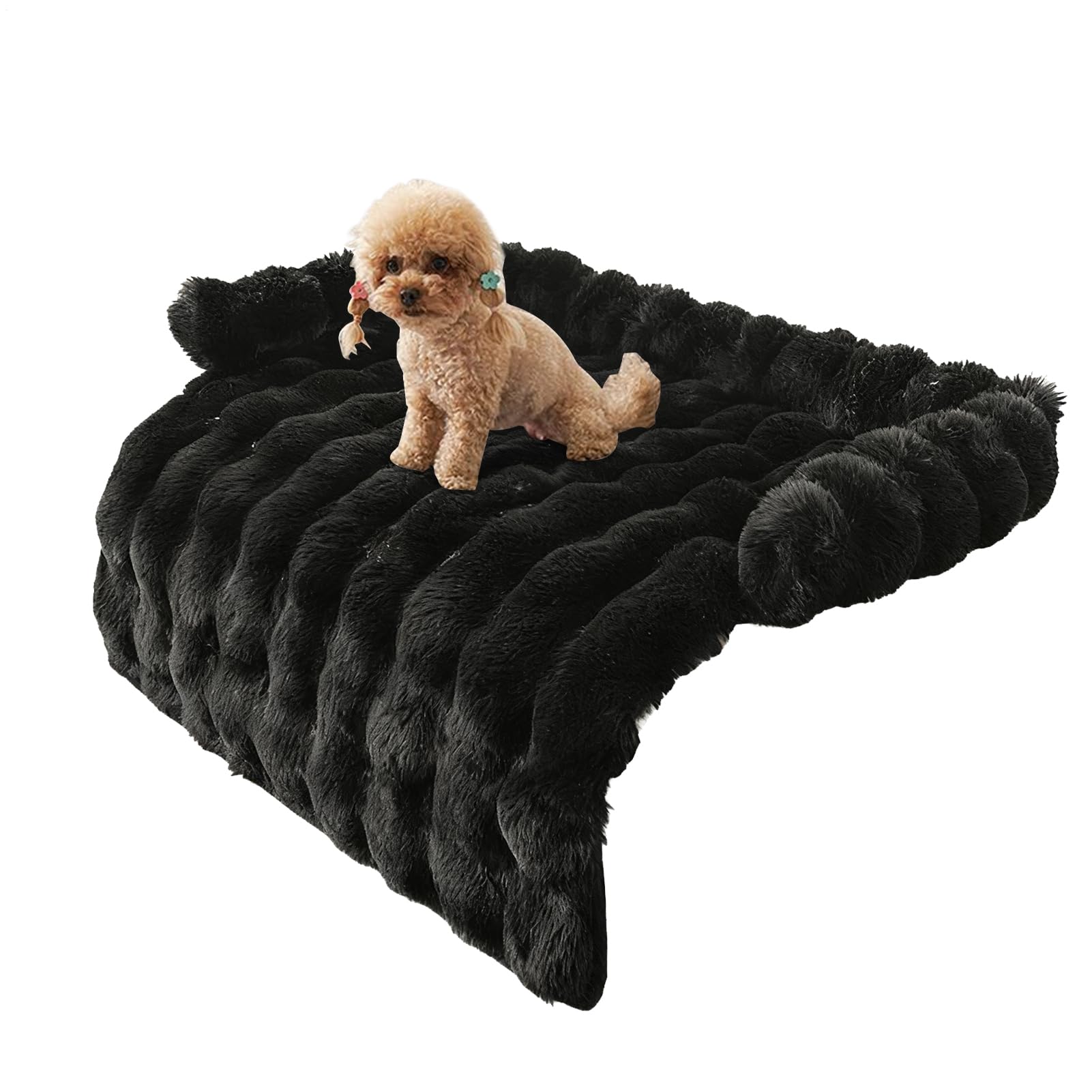 ペットベッド 犬 猫 ソファ カバー シーツ マット 75&times;75cm クッション 撥水 防汚 傷防止 ふわふわ もこもこ 洗える オールシーズン 介護 高齢犬 毛が付きにくい 滑り止め インテリア ソファー保護 抜け毛 汚れ 防止 対策 大｜michikostore