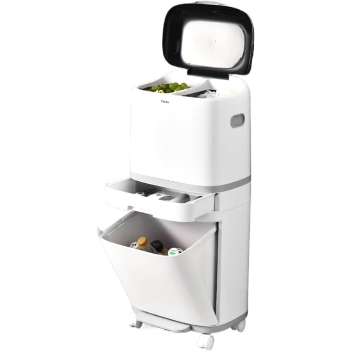 カテゴリー化紙くずかご か細い 2段 勝手もと 縦型 今めかしい カテゴリー化 大静電容量 砂ぼこりボックス席 蓋付き添い人 紙くずかご キャスター付き添い人 ペダル式 納める 抽き出し 生ゴミ カテゴリー化手押し車 密閉 袋が見えない 細長い切口納める 分かりやすい 紙くずかご