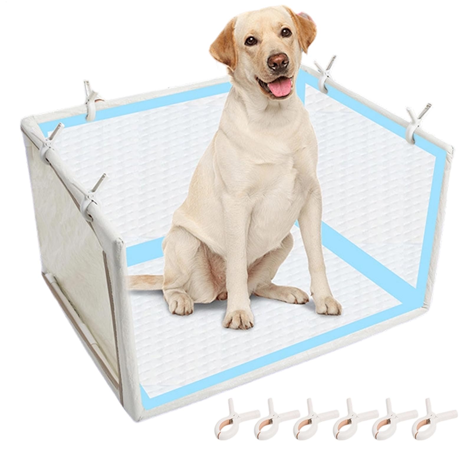 犬用トイレシートホルダー 愛玩動物用室内用便器御盆 雨合羽 壁付き添い人 室内用便器腰かけくっ付ける ペットシーツトレイ 折りたたみ式 飛散押しとどめる 室内 室内用便器 うち切り具付き添い人 小型犬 中型犬 大型犬 猫 犬 愛玩動物備品 介護 年がしら犬 立ち小便 御盆