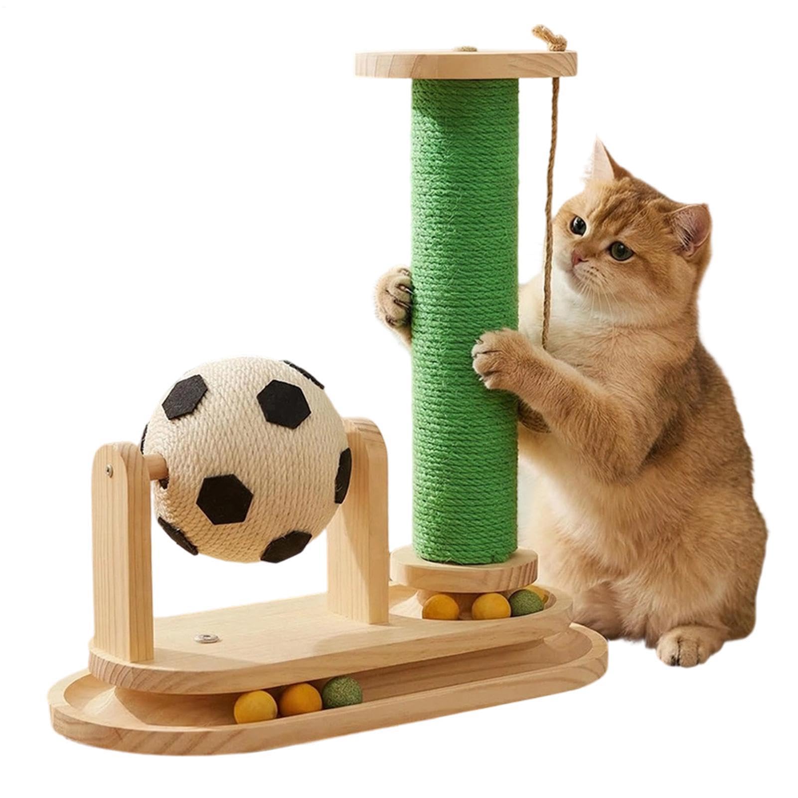 【1位勝ちえる】猫 爪とぎ 照明ランプ 蹴球どんぶり鉢付き添い人 取り付け キャットタワー 爪研ぎ 極点 木製 2階建て 一台多役 手あそび どんぶり鉢 回る ねこ つめとぎ 縦型 キャットスクラッチャー 麻紐 お留守番 剪断応力差し止める 運動すること不完全さ差し止める
