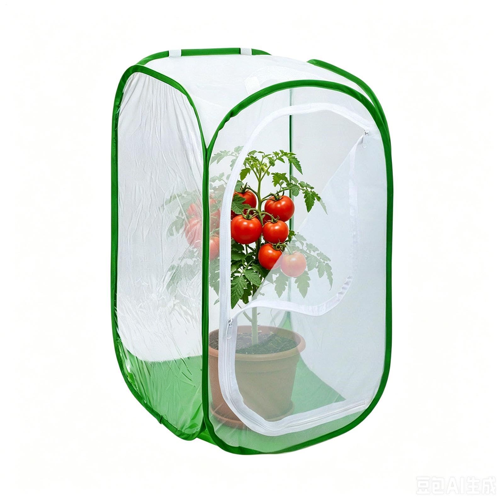 ポップアップ式 草木防御することサイバー空間 60×60×90糎 チャック付き添い人 殺虫剤サイバー空間 作りだす伏せ篭 園芸用家庭菜園棲み家 風通し 通気性 折りたたみ パウダーコンパクト 虫よけ 鳥よけ 害獣打つ手 若木 鉢植え 赤なす 蔬菜 果物 花 育苗ポット 回廊 庭