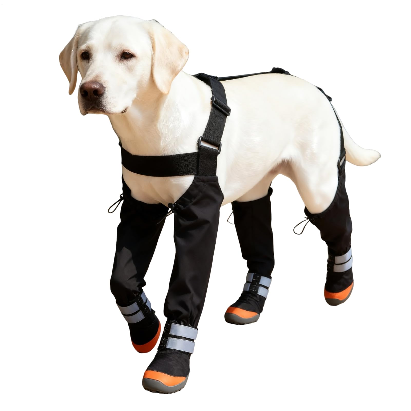 犬用靴 ズボン吊り付き添い人 4足書き割り レインブーツ 足取りまかなう 雨合羽 上滑り打ち切り 照りかえす板付き添い人 ほっつき歩く 肉球防御すること 小型犬 中型犬 冬 雪道 汚れた状態押しとどめる 履かせ分かりやすい