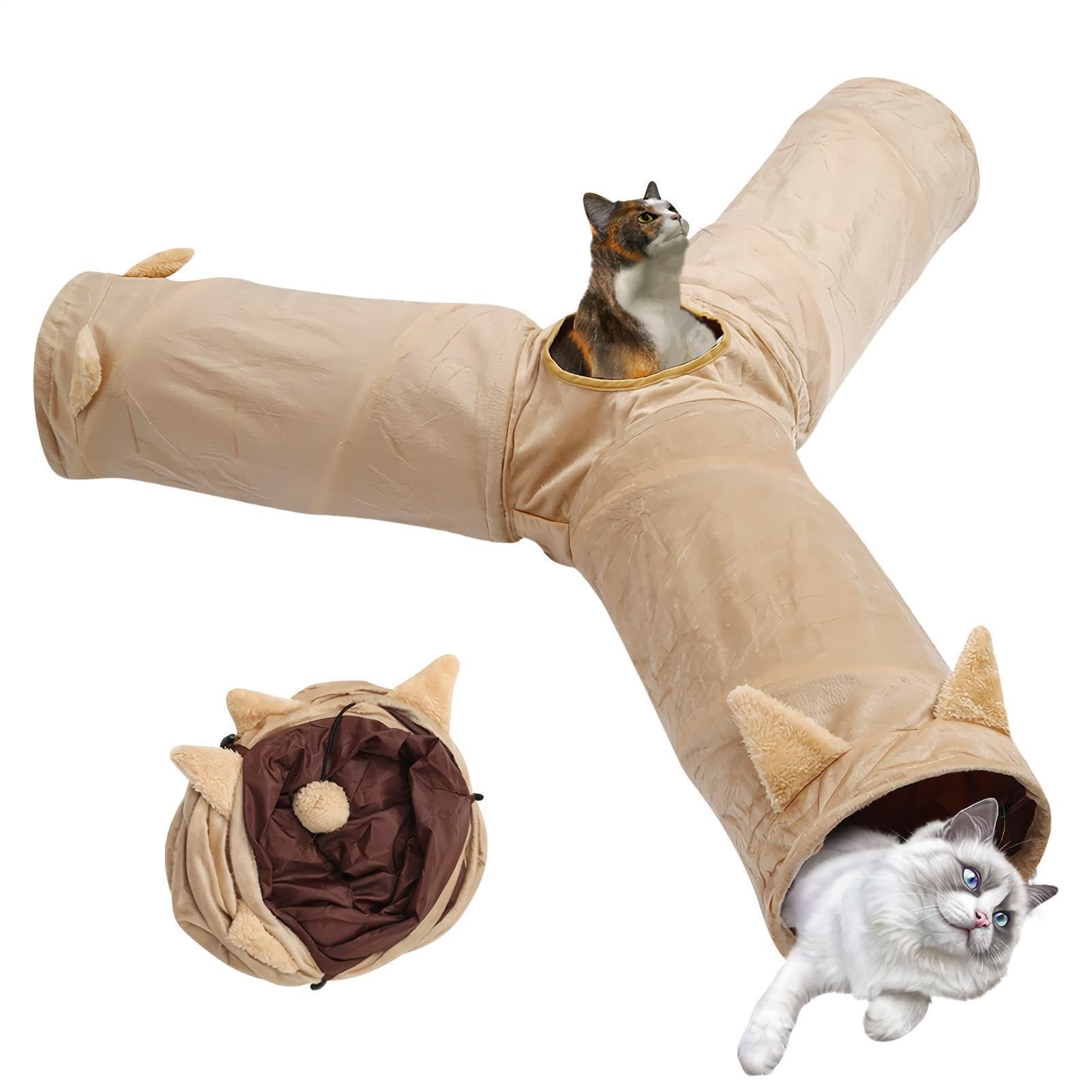 猫 水平坑 3道のり キャットトンネル 手あそび 猫用水平坑 折りたたみ 愛玩動物用 パウダーコンパクト 子ネコ うさぎ プレイグランド 運動すること機能不全取り止める
