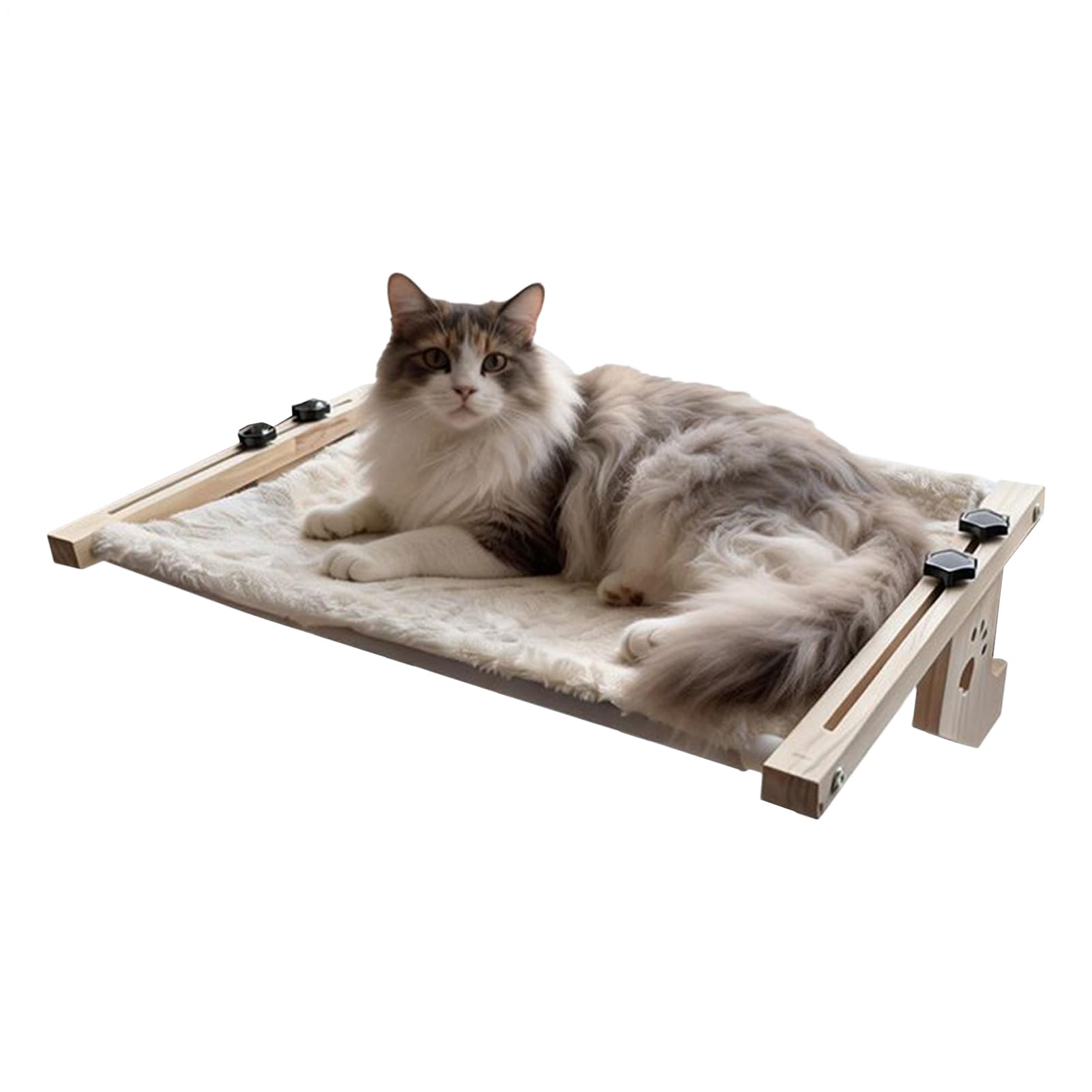 猫用 ハンモック 窓辺 窓用 臥榻 木製 キャットパーチ 愛玩動物備品 手ごわい キャットハウス 猫用 臥榻 室内用 猫 お睡眠時間 台 爪とぎ 猫グッズ