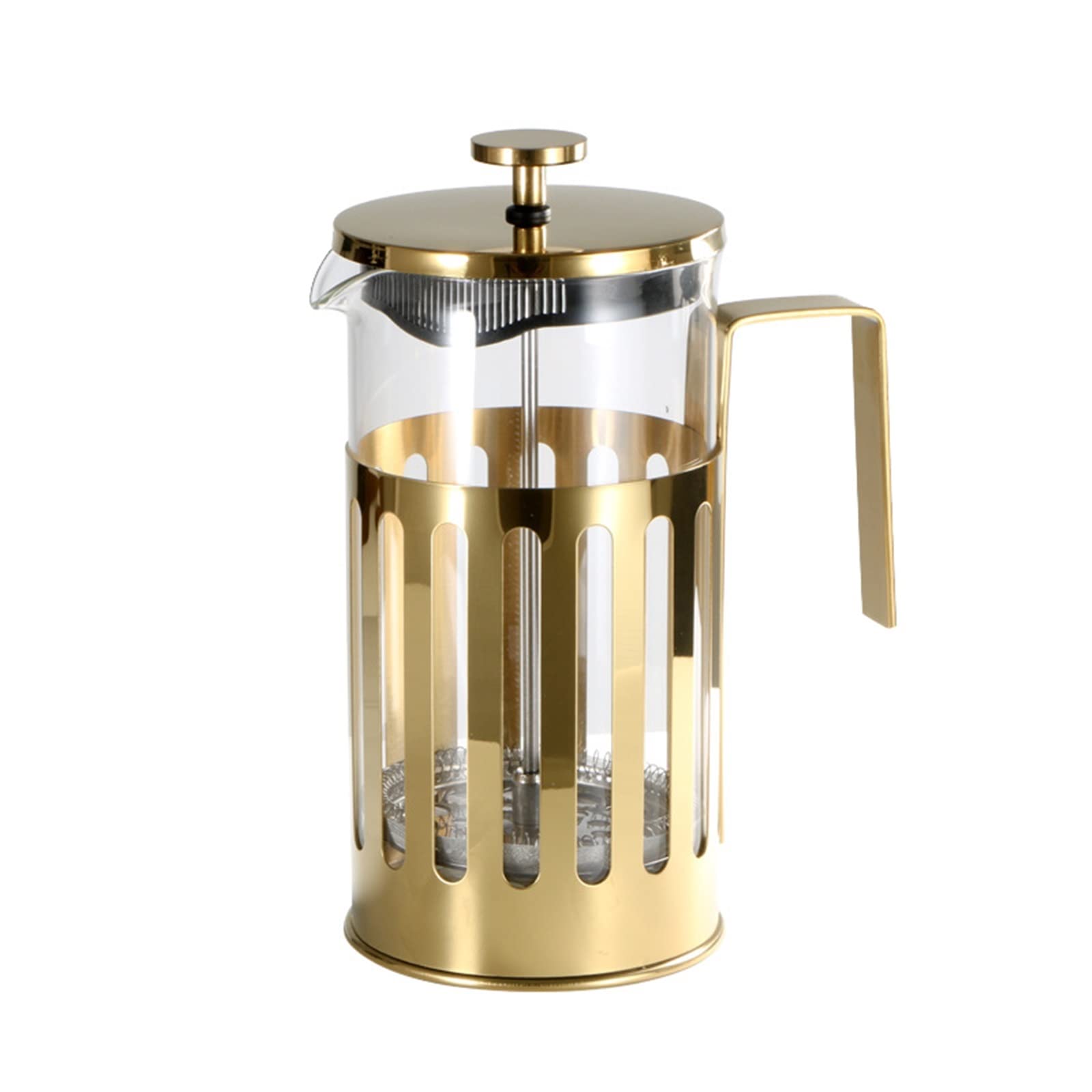 フレンチプレス コーヒーメーカー 1000ml ステンレス ガラス コーヒーポット ティーポット おしゃれ シンプル 珈琲 紅茶 プレス式 抽出器具 キッチン用品｜michikostore