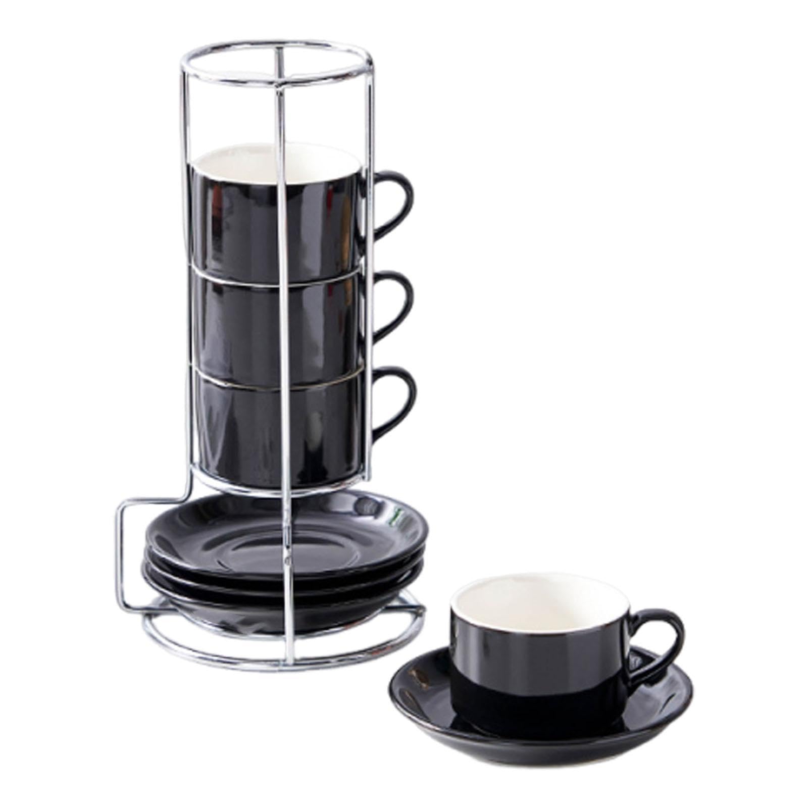 【4客仕掛ける】 珈琲優勝杯 ＆ 平円盤 仕掛ける 照明ランプ付き添い人 陶芸 瀬戸もの 優勝杯＆平円盤 カップチーノ エスプレッソ 喫茶店 紅茶優勝杯 コップ 水呑み 4人用 仕合わせ 納める 省空白文字 今めかしい 今めかしい 一本調子 食器