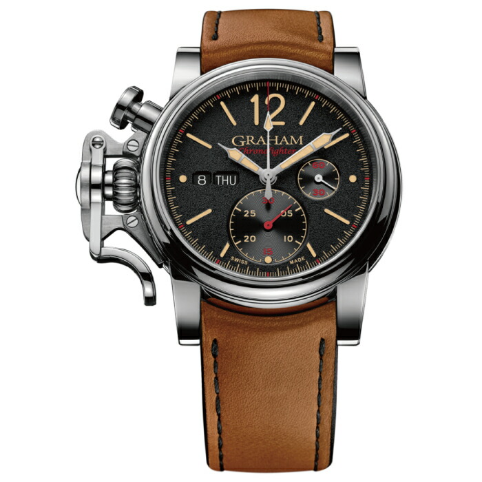 【最大60回無金利ローンok】 グラハム正規取扱店 GRAHAM CHRONOFIGHTER Vintage クロノファイター ヴィンテージ 2CVAS.B03A.L128F ［新品 機械式自動巻き 腕時計 メンズ 男性 メーカー保証 ギフト ラッピング無料］