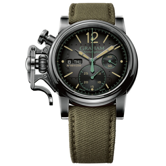 【最大60回無金利ローンok】 グラハム正規取扱店 GRAHAM CHRONOFIGHTER Vintage Aircraft クロノファイター ビンテージ エアクラフト 2CVAV.B17A.T35F ［新品 機械式自動巻き 腕時計 メンズ 男性 ギフト ラッピング無料］