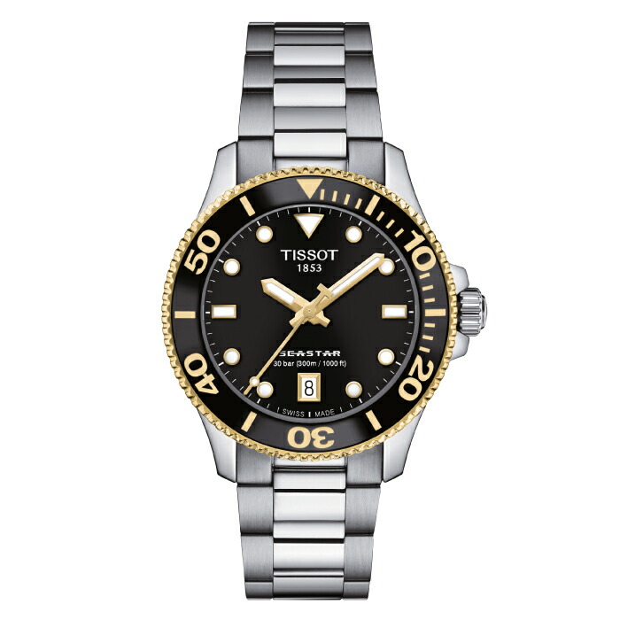 【最大60回無金利ローンok】TISSOT SEASTAR T120.210.21.051.00 ティソ シースター 1000 36MM クォーツ [正規販売店 新品 クォーツ 腕時計 小さめサイズ メンズ レディース T1202102105100 ギフト ラッピング無料]｜MICHIMATA ver.R
