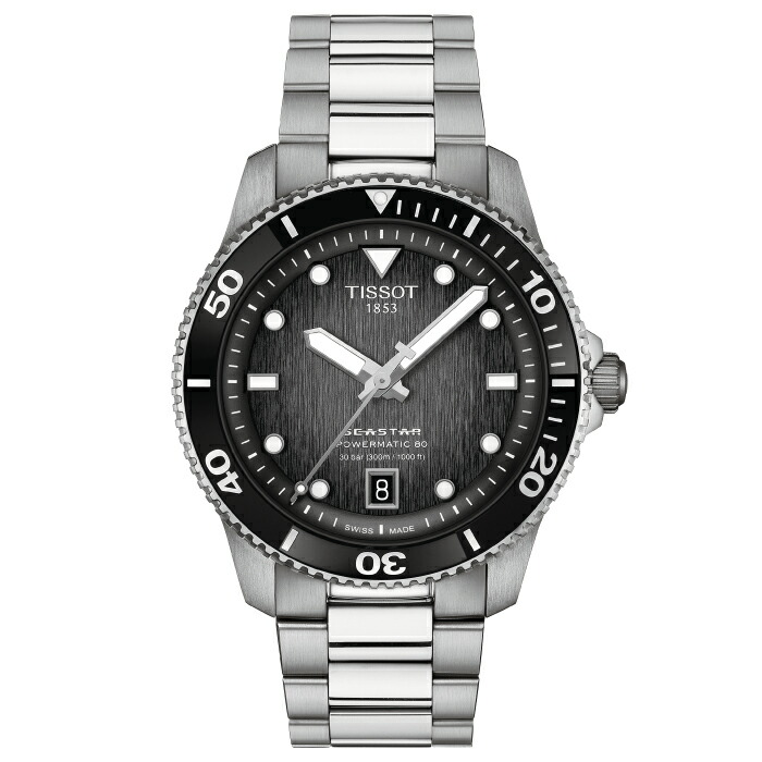 【最大限度60回無利息貸し付け金ok】 TISSOT SEASTAR 1000 パワーマティック T120.807.11.051.00 ウオッチ ティソ シースター 機械類式時辰儀 オート メンズ シースター1000 黒いこと ティソウオッチ TISSOTウオッチ ティソシースター 定まり店 新品 T1208071105100 差し上げ物 ラッピング無料