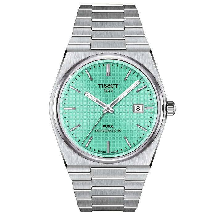 【最大限度60回無利子貸し付け金ok】TISSOT PRX Powermatic80 Automatic  T137.407.11.091.01[ティソ ピーアールエックス パワーマティック80 オートマティック 内燃機関青み置き目売りわたす店 新品 機械類式自動小銃巻 T1374071109101  差し上げ物 ラッピング無料]
