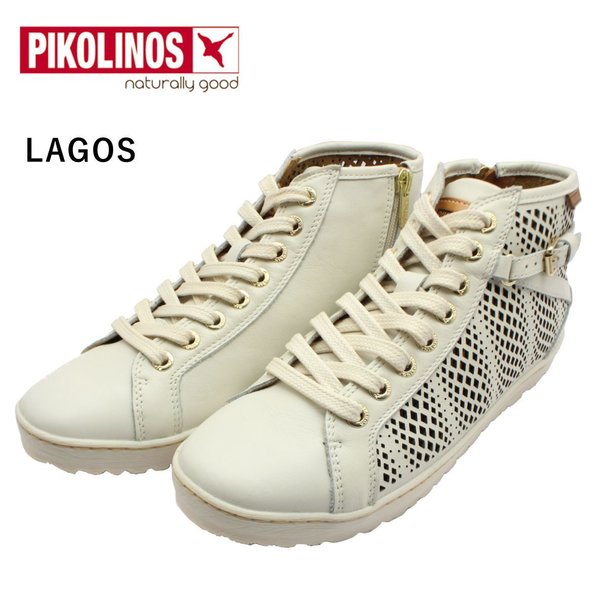 ピコリノス Pikolinos レディース Lagos 御機嫌図版スニーカー レザー Pk931 本革 軽量御本 901 8651 Nata 白人 綾なす焦点なカットワークレザーのハイカットスニーカー Maxtrummer Edu Co