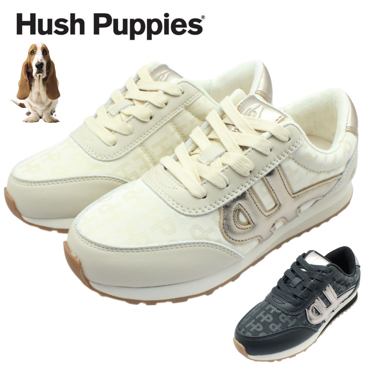 Hush Puppies フラット レザー バレエ ローファー スニーカー m-7123t-nvx.jpg