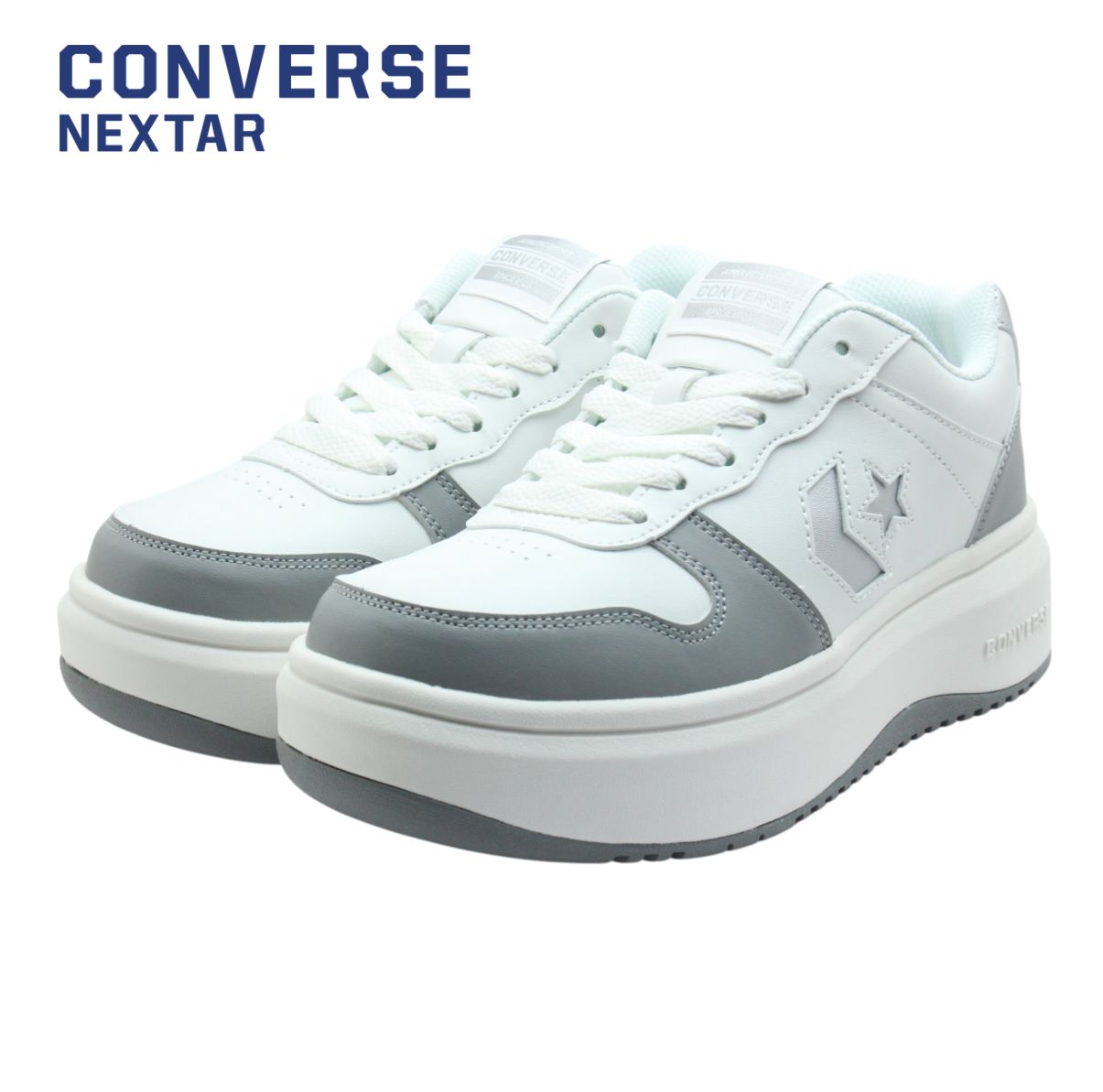CONVERSE NEXTAR コンバース ネクスター NX361PS 361 ホワイトグレー ホワイト 白 レディース スニーカー シューズ ローカット スポーツ 通学 靴