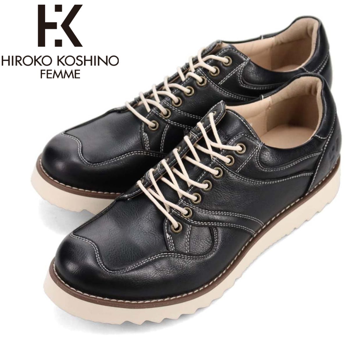 ヒロココシノ HIROKO KOSHINO メンズ スニーカー HR5903 軽さ 置き目はね除ける 3E 紐 心地よいシューズ  靴 5903 HOMME madras マドラス社製