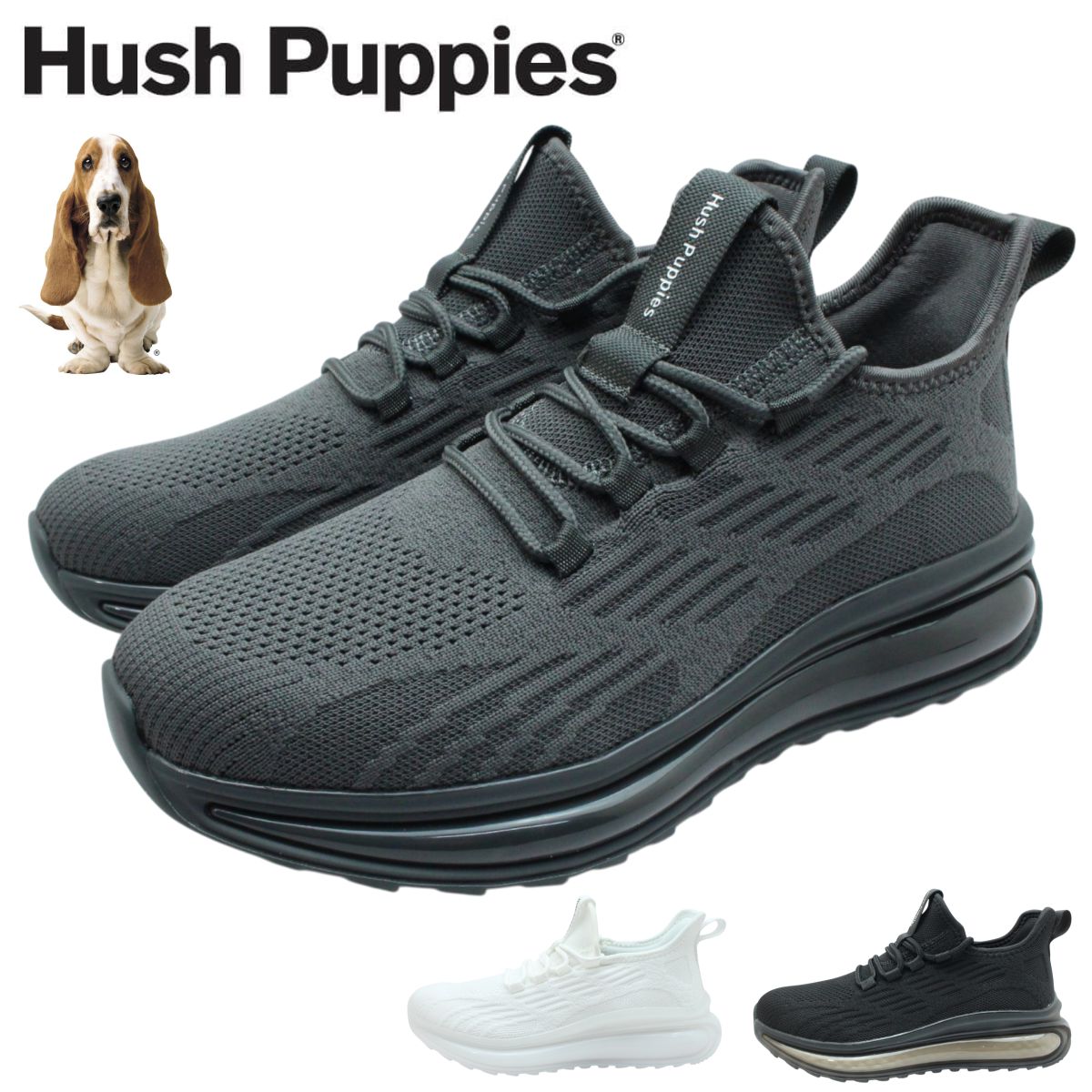 ハッシュパピー Hush Puppies メンズ スニーカー M-0003CT ハンズフリー 軽さ 3E 軽さ 紐 スピード競技引き上げる ウォーキングシューズ スリッポン 置き目とり捨てる