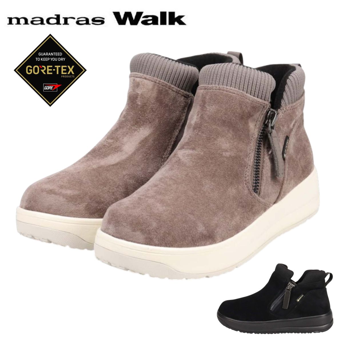 マドラスウォーク madras Walk レディース スノーブーツ MWL2234 ゴアテックス 防滑 防水 カジュアルブーツ｜ミッキー靴店 18,563円