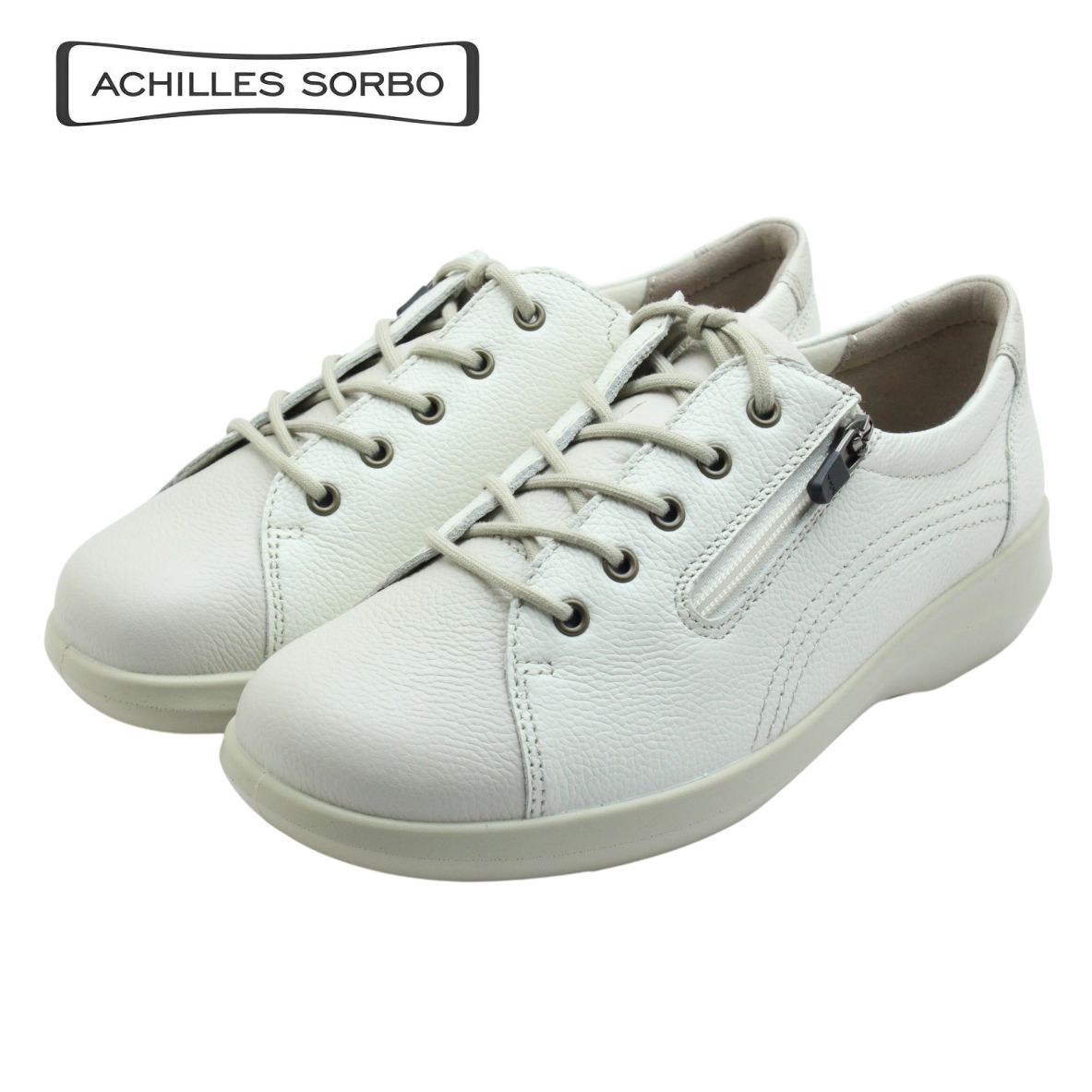 Achilles SORBO アキレス ソルボ C 557 ASC 5570 白象牙色 レディース シューズ 幅ひろい 撥水 本革 靴