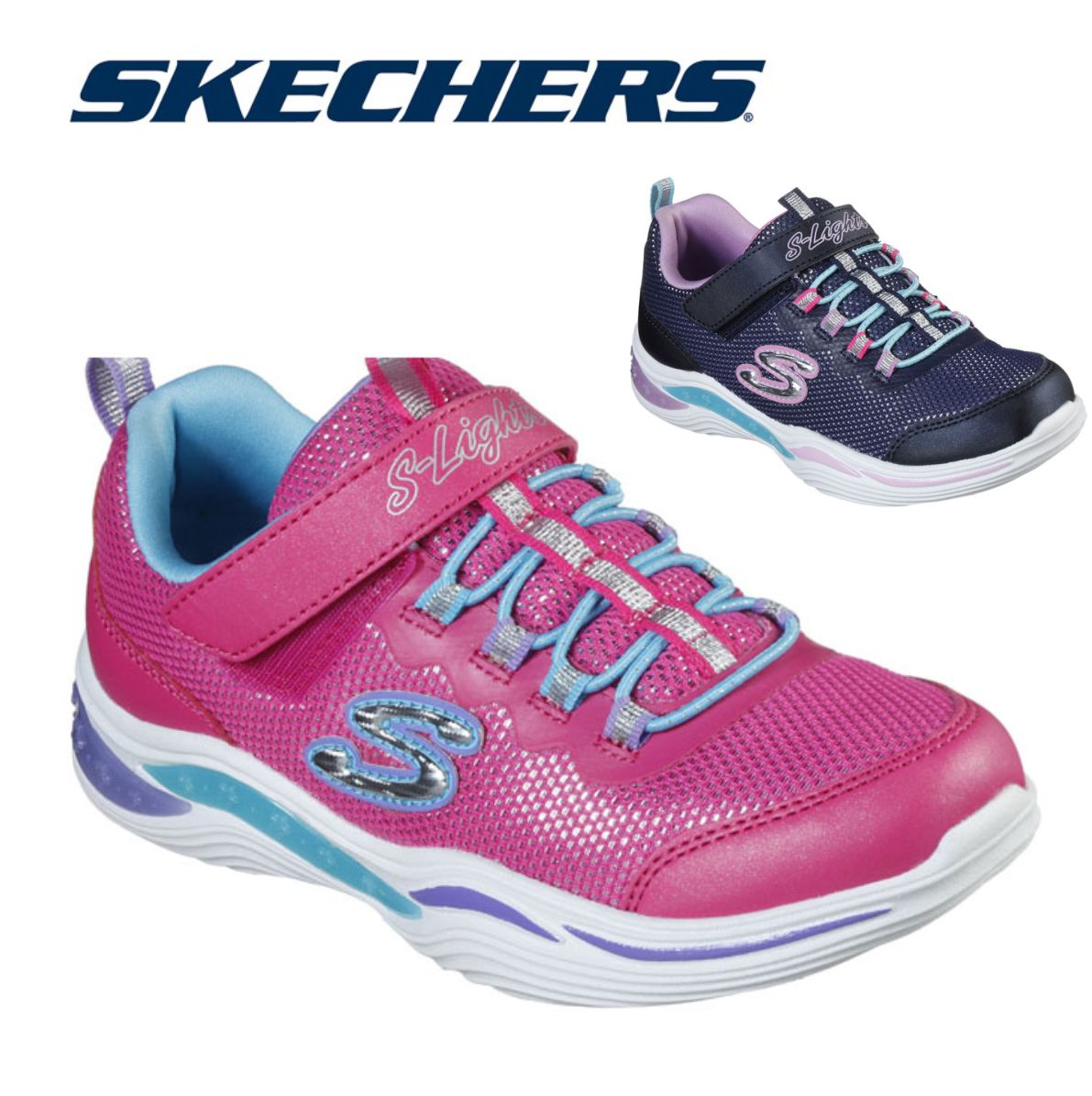 【楽天市場】スケッチャーズ SKECHERS キッズ ジュニア パワーペタルズ 光る靴 20202L Sライツ 子供 靴 シューズ スニーカー ...