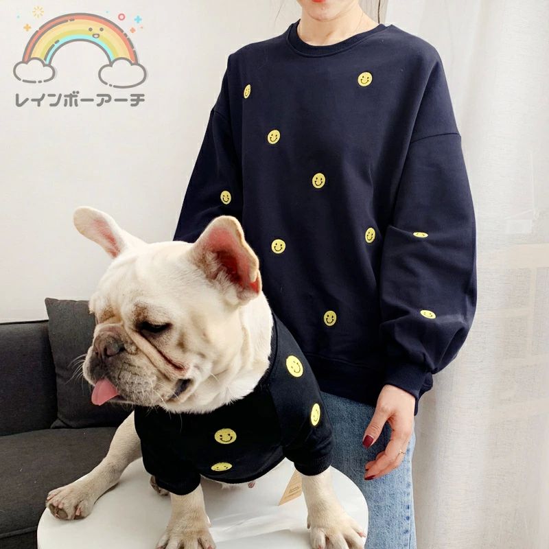 ご主 中小型犬 ワンチャン服 お出かけに ドッグウェア 犬服親子 長袖 パーカー 春秋服 ペット用品 ペット親子お揃い ペット親子