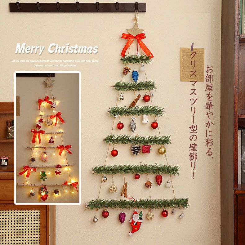 楽天市場】壁掛け サンタクロース LEDライト付き 乾電池式 光る