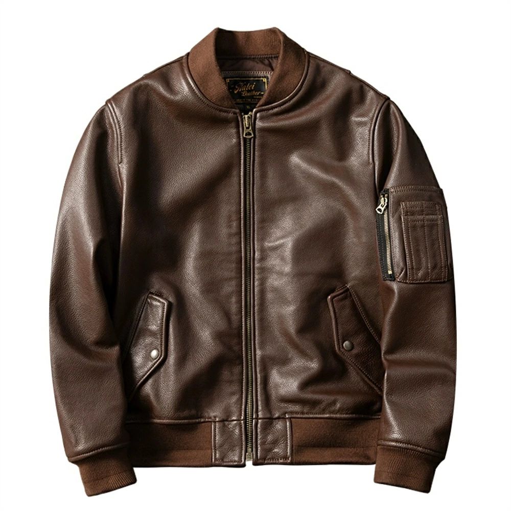 メンズ 革ジャン レザージャケット 空軍服 本革ジャケット 牛革 革ジャケット 本革