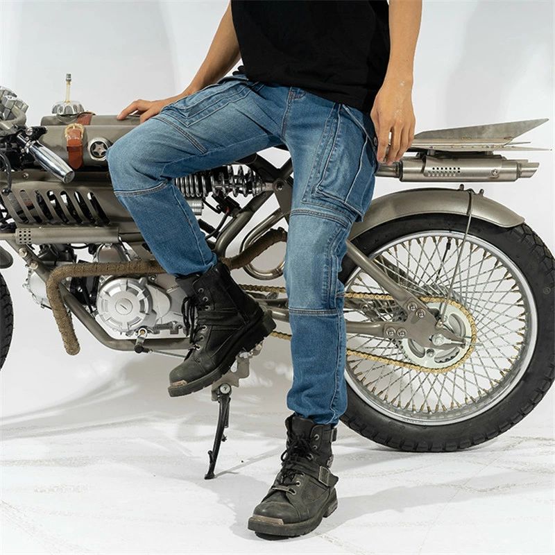 ライディングパンツ　バイクパンツ　オートバイズボン　デニムパンツ　メンズ　デニム　プロテクター付き　ライダースジーンズ