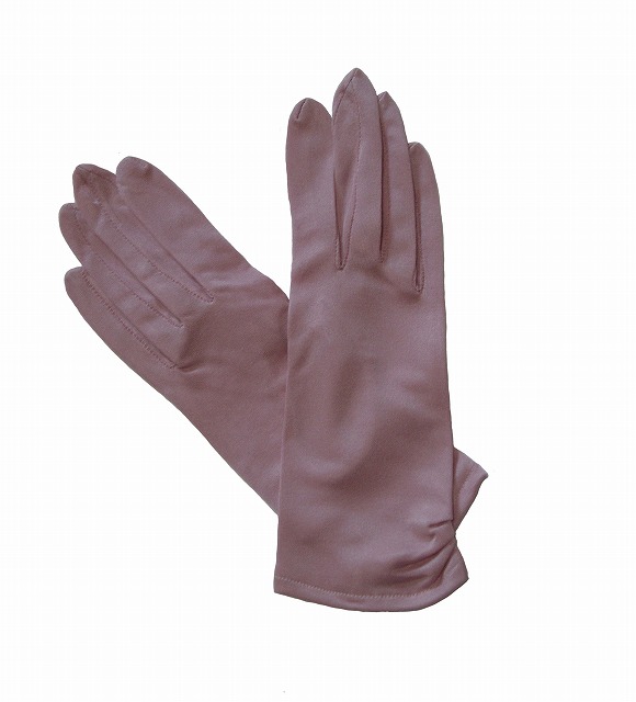 【シルク100%】 オシャレな手袋　　ピンク　　【ネコポス対応可】