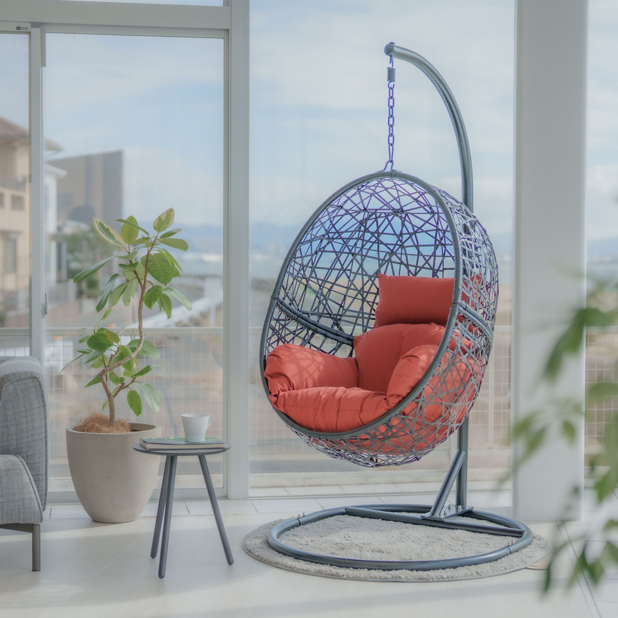 楽天市場】ハンギングチェア たまご型 Crush S【当店一番人気】最新折