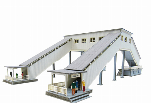 楽天市場 橋上駅舎 ペーパークラフト さんけい Mp01 127 鉄道模型 Nゲージ ストラクチャー ミッドナイン