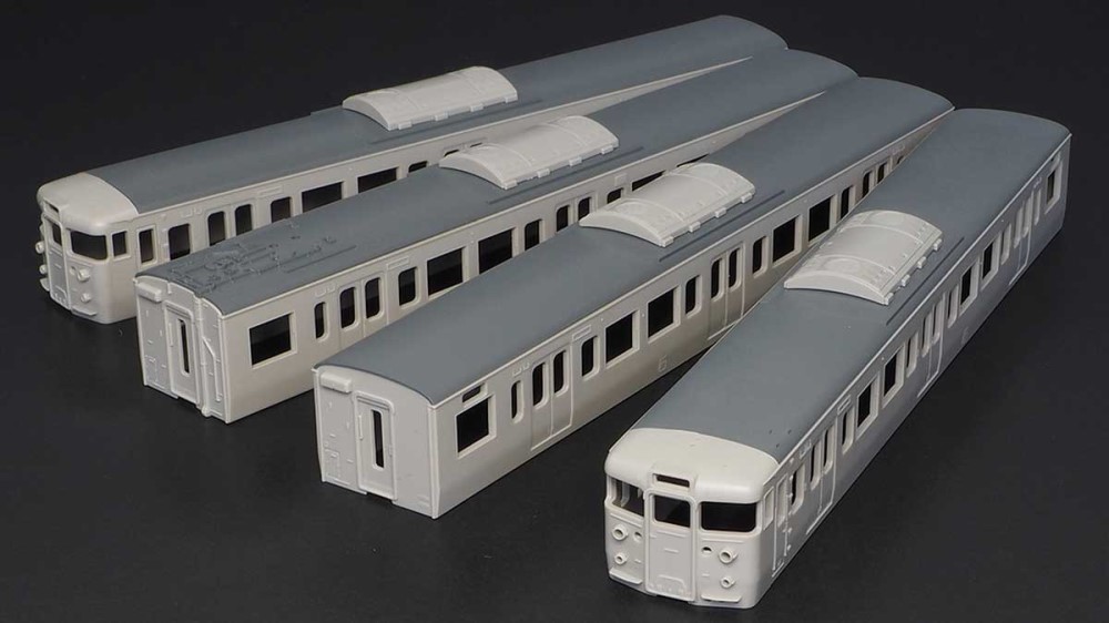 JR113系7700番台30N体質改善車 基本4両編成ボディキット<br>【グリーンマックス・18505】<br>「鉄道模型 Nゲージ」