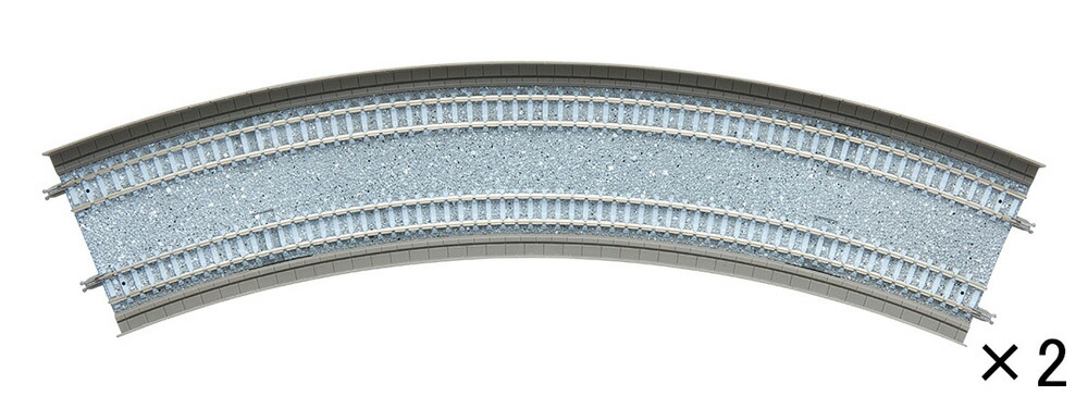 楽天市場】複線カーブレールDC317・280-45【TOMIX・1161】「鉄道模型 N