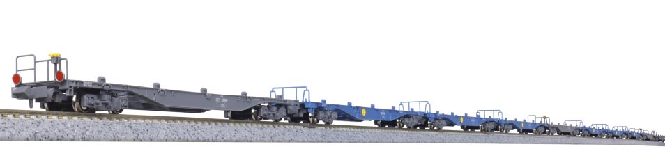 コキ104+107（JRFマークなし）コンテナ無積載 10両セット<br>【KATO・10-1963】<br>「鉄道模型 Nゲージ KATO」
