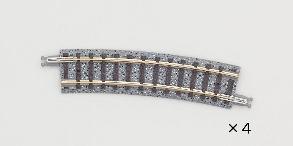 楽天市場】カーブレールC280-45（F）（4本セット）【TOMIX・1851