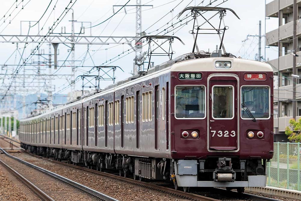 グリーンマックス　阪急7000系/7300系　6両セット グリーンマックス】阪急電鉄7000系・7300系（旧塗装）2021年4月