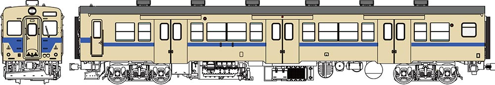 1/80 国鉄 キハ35 寒地向 相模線色 動力付 【トラムウェイ・TW-K35-500C-M】 「鉄道模型 HOゲージ トラムウェイ」