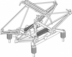 パンタグラフPS101（2個入）【トラムウェイ・TW-PS101】「鉄道模型 HOゲージ」画像