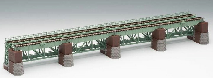 上路式鉄橋セット（緑） 【TOMIX・3270】 「鉄道模型 Nゲージ トミックス」