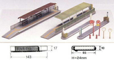 楽天市場】路面電車用プラットホームセット【KATO・23-140