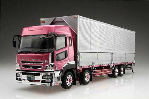 ベ*ル様 (現行フェイスキット付！)アオシマ ヘビーフレイトスーパーグレートキャ ヘビーフレイト 送料無料◇アオシマ No.14 1/32 三菱ふそう '10