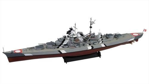 W261NH 1/700 ドイツ海軍 戦艦 ビスマルク（ティルピッツ製作可能） 旗・旗竿・艦名プレートエッチングパーツ付き
