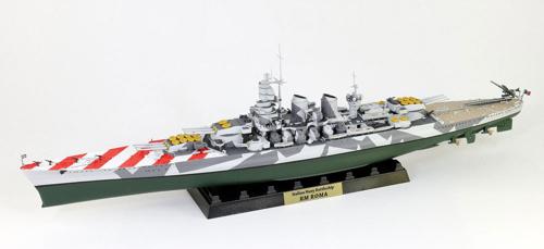 W264NH 1/700 イタリア海軍 戦艦 ローマ 1943 旗・旗竿・艦名プレートエッチングパーツ付き