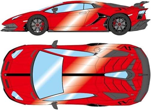 EM438L EIDOLON 1/43 Lamborghini Aventador SVJ 2018 （Leirion wheel） ロッソマーズ/ブラックストライプ