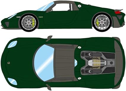 EM569H EIDOLON 1/43 Porsche 918 Spyder weissach package 2011 ブリュースターグリーン｜ツルマイ模型
