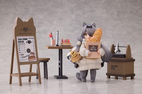 RIBOSE DLCシリーズ ティータイム キャッツ シーン にゃん町「パン屋」お客にゃん ノンスケールフィギュア|ツルマイ模型