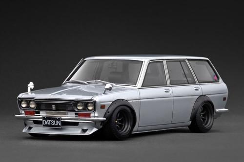 Datsun Bluebird Wagon (510) Silver (1/18 Scale)