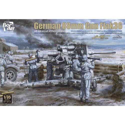 BT013 ボーダーモデル 1/35 ドイツ88mm砲 Flak36w/砲兵フィギュア