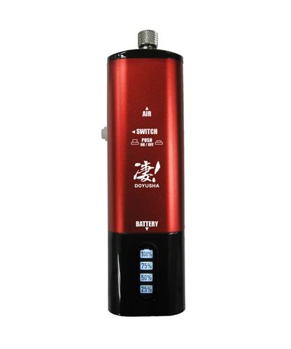 凄！充電式ハンディ エアー コンプレッサー　レッド